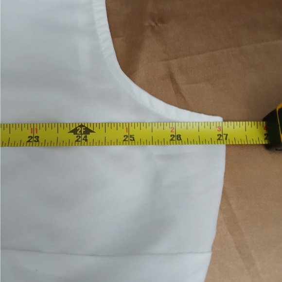 Lane Bryant White Cap Sleeve Tie Front Blouse - Picture 3 of 9